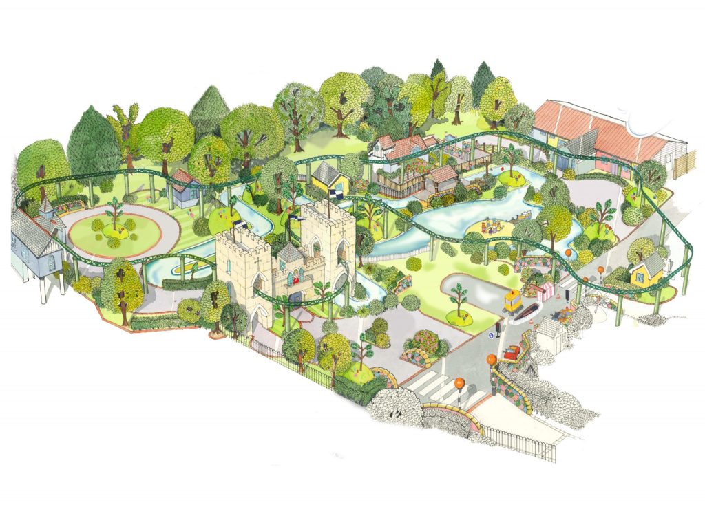 Peppa Pig World extension map