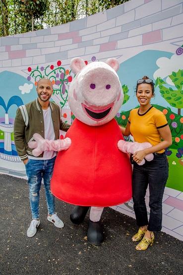 Rochelle & Marvin Humes at the Peppa Pig World Preview Day