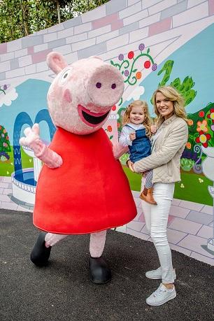 Charlotte Hawkins at the Peppa Pig World Preview Day