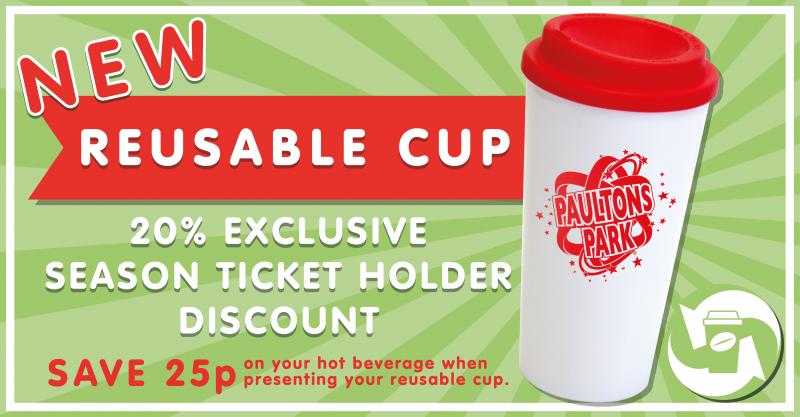 New re-usable coffee cups now on sale at Paultons Park!