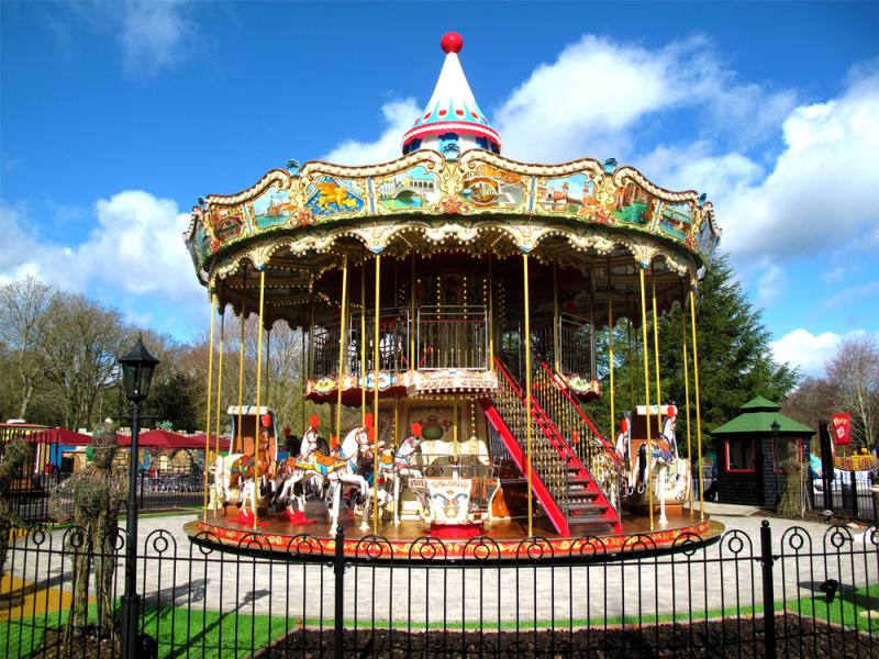 Victorian Carousel Ride at Paultons Park