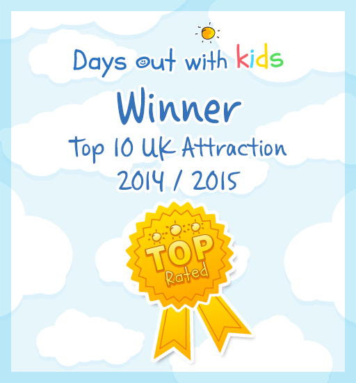 Days out with the Kids winner top 10 UK attraction 2014/2015